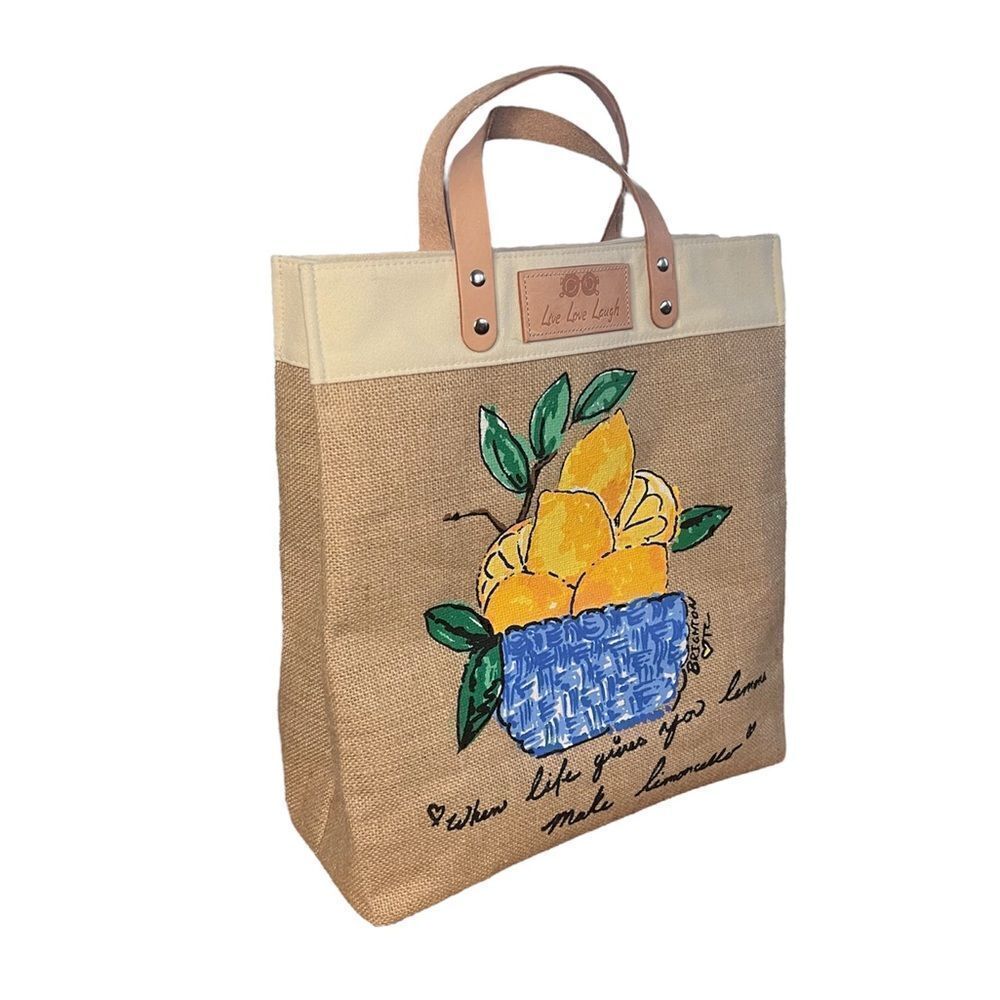 Brighton Main Squeeze Burlap Tote